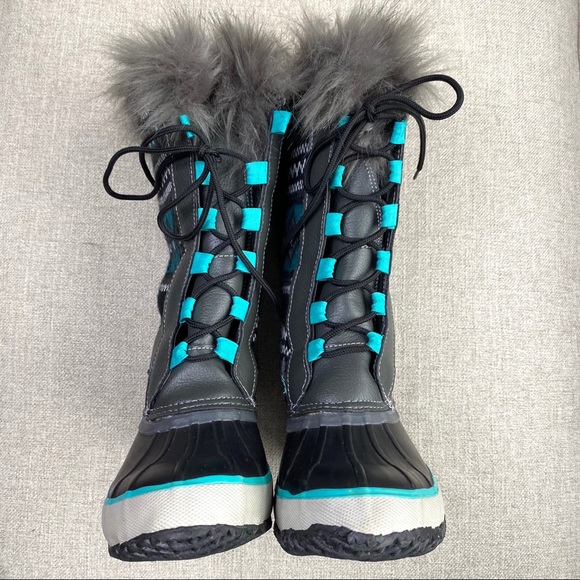 Western Chief Teal Speed Lace-Up Knit Boot - Picture 4 of 12